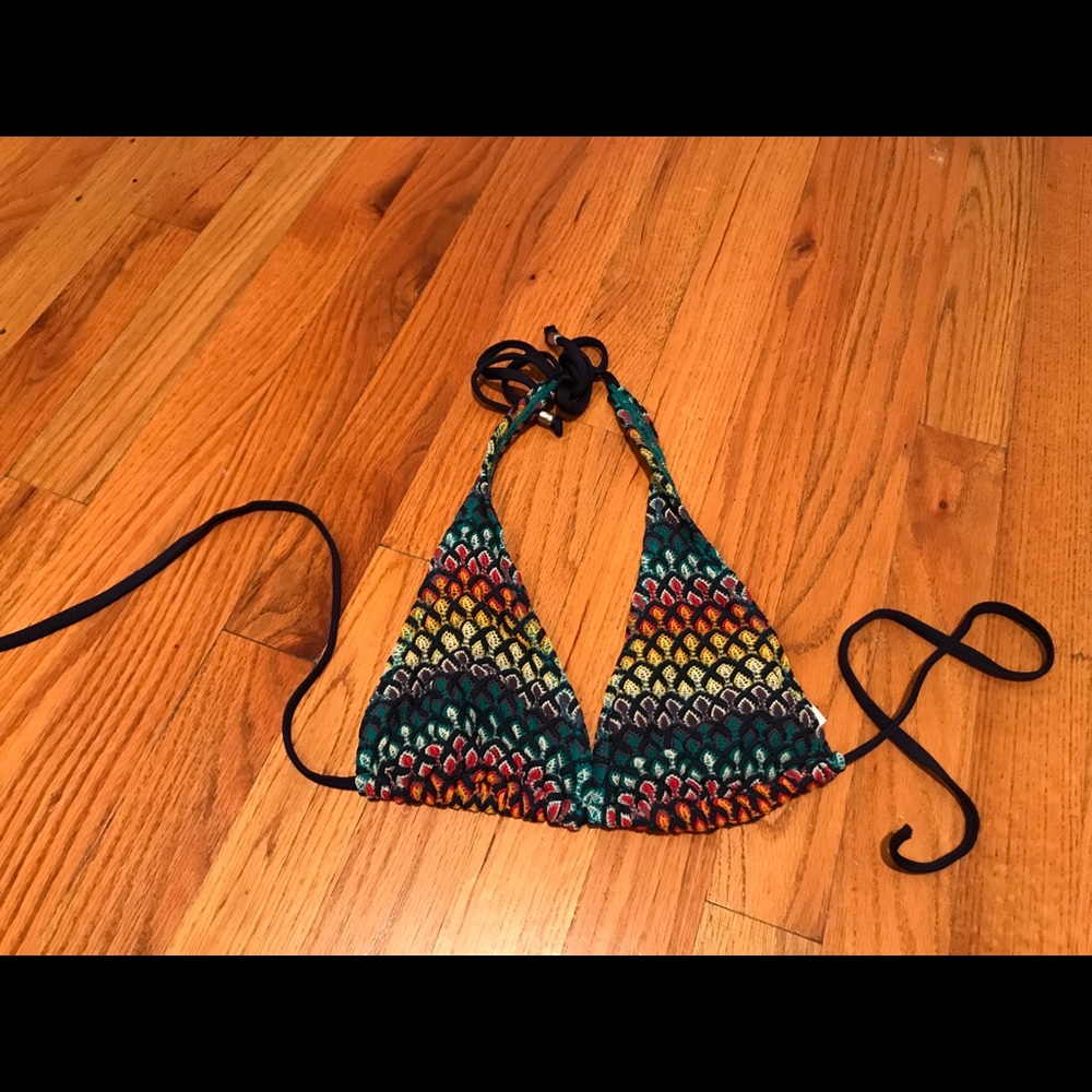 Multi-colored bikini top
